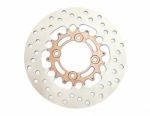 Isolated New Disc Brake For Motorcycle Stock Photo