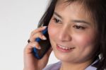 Nurse Talking On The Phone, Stock Photo