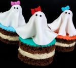 Marzipan Ghosts On The Cake Stock Photo