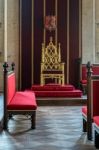 Throne Room Vladislav Hall In Prague Stock Photo