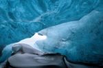 Crystal Ice Cave Near Jokulsarlon Stock Photo