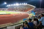 The Soccer Fans In The 700th Anniversary Stadium Stock Photo