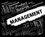 Management Words Represents Organization Directors And Administr Stock Photo