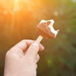 Ice Cream Held Up Stock Photo