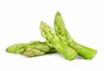 Asparagus Isolated On The White Background Stock Photo