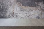 Top Of Wood Table On Old Concrete Wall Background Stock Photo