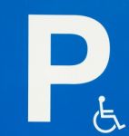 Handicap Parking Sign Stock Photo