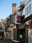 View Of The High Street In East Grinstead Stock Photo