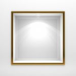 3d Decoration Shelf On White Wall Stock Photo