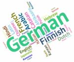 German Language Shows Germany Communication And Words Stock Photo