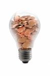 Bulb Money Stock Photo