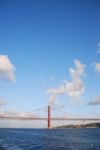 25th April Bridge In Lisbon, Portugal Stock Photo