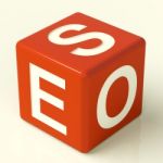 Seo Dice Stock Photo