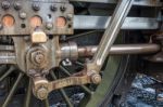 Wheel Of U Class Locomotive At Sheffield Park Station Stock Photo