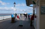 Cardiff Uk March 2014 - View Of Penarth Pier Stock Photo