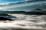 Sunrise Over Val D'orcia Stock Photo