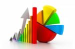 Business Growth Graph Stock Photo