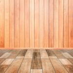 Wooden Interior Background Of Floor And Wall Stock Photo