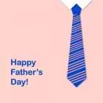 Tie With Happy Fathers Day Stock Photo