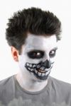 Creepy Skeleton Guy (carnival Face Painting) Stock Photo