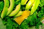 Fresh Avocado Salad Stock Photo