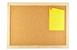 Yellow Paper Note Stock Photo