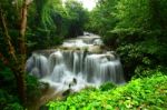 Extreme Waterfall In Thailand Stock Photo