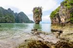 Landscape Khao Tapu Or James Bond Island Stock Photo