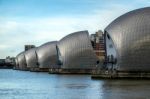 View Of The Thames Barrier Stock Photo