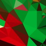 Dark Pastel Green Abstract Low Polygon Background Stock Photo