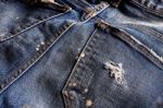 Surface Of Old Jeans Stock Photo