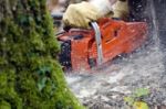 Chainsaw Stock Photo