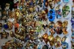 Venetian Masks On Display In A Shop In Venice Italy Stock Photo