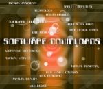 Software Downloads Indicating Www Word And Downloaded Stock Photo