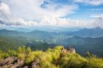 Landscape On Phu Chi Fa Forest Park Stock Photo