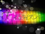 Fashion Sign Means Trendy Vogue And Stylish Stock Photo