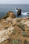 Beautiful Coastline Of Sagres Stock Photo