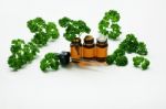 Essential Oil Of Parsley Stock Photo