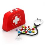 First Aid Kit Stock Photo