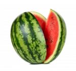 Watermelon Isolated On The White Background Stock Photo