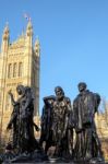 The Burghers Of Calais Statue In Victoria Tower Gardens Stock Photo