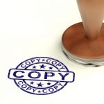 Rubber Stamp With Copy Word Stock Photo