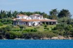 Luxury Villa At Porto Cervo Stock Photo