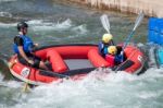 Water Sports At The Cardiff International White Water Centre Stock Photo