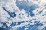 Clouds With Blue Sky Background Stock Photo