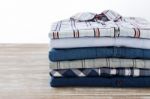 Stack Of Clothes Stock Photo