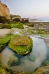 Olhos D'agua, Algarve Stock Photo