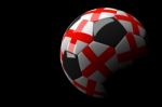 England Soccer Ball Isolated White Background Stock Photo