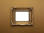 Old Gold Picture Frame Stock Photo