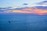 Sunset Over The Andaman Sea Stock Photo